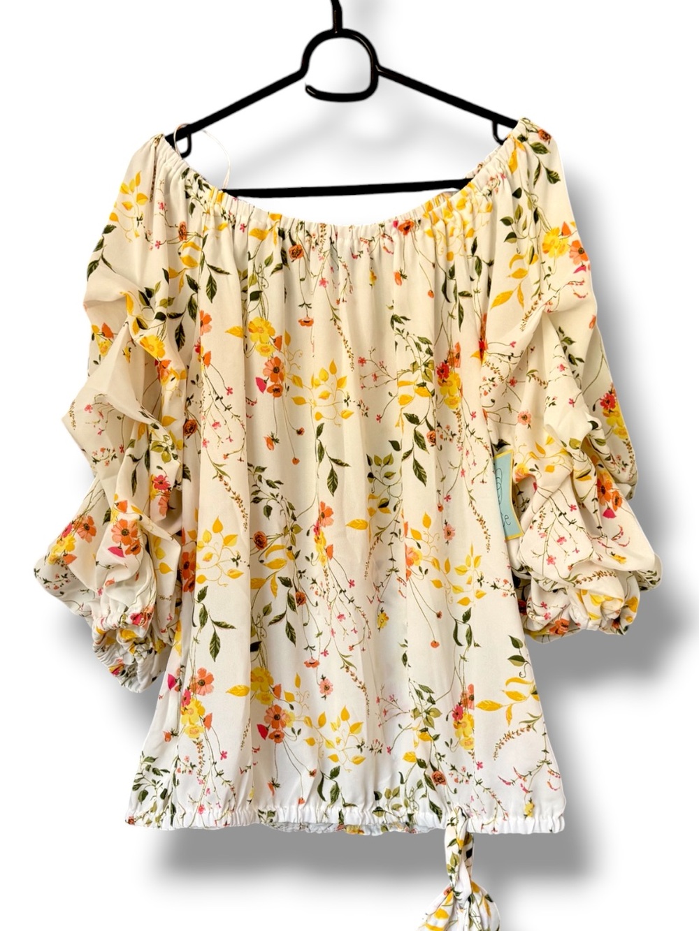 Cece Off Shoulder Lantern Sleeve Top